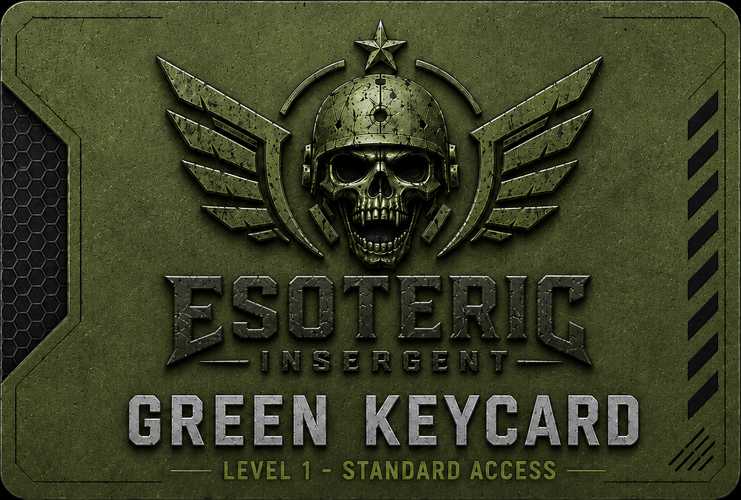 ESOTERIC INSERGENT green keycard